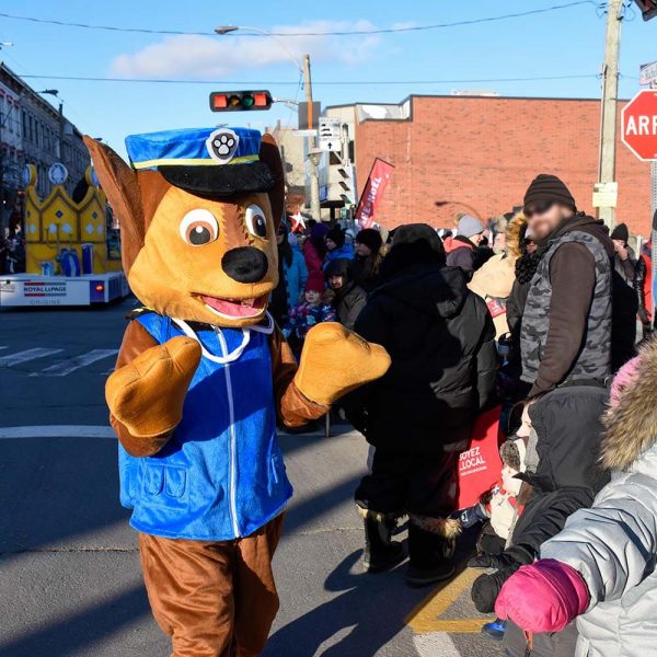 Mascotte Chase Pat Patrouille en action