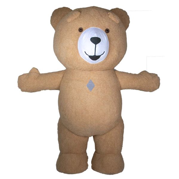 Mascotte Ourson beige géant