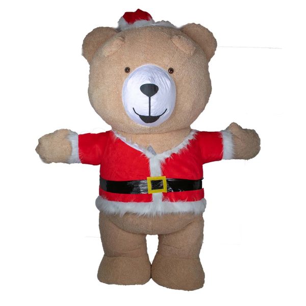 Mascotte Ourson Noël géant