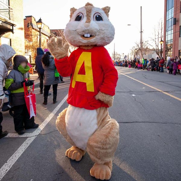 Mascotte Alvin et les chipmunks en action