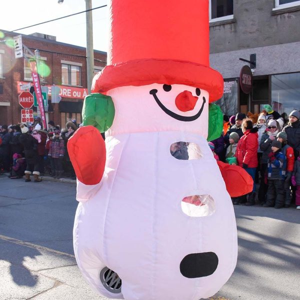 Mascotte Bonhomme de neige gonflable